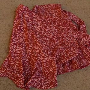 cute red and white polka dot skirt